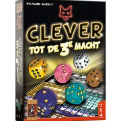 999 Games Buitenspelen & Spelletjes* Clever tot de 3e macht dobbelspel