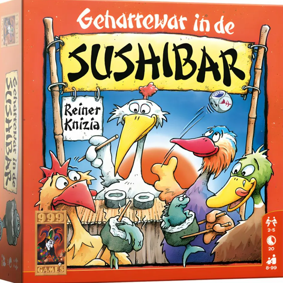 999 Games Buitenspelen & Spelletjes* Geharrewar in de Sushibar dobbelspel