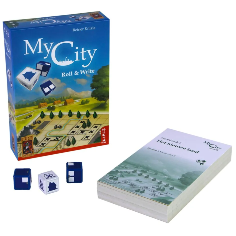 999 Games Buitenspelen & Spelletjes* My City Roll & Write dobbelspel