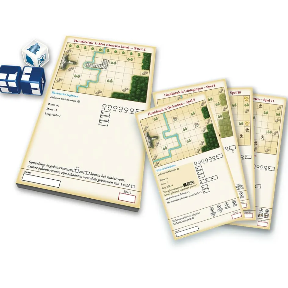 999 Games Buitenspelen & Spelletjes* My City Roll & Write dobbelspel