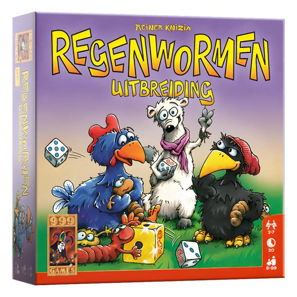 999 Games Buitenspelen & Spelletjes* Regenwormen uitbreiding dobbelspel