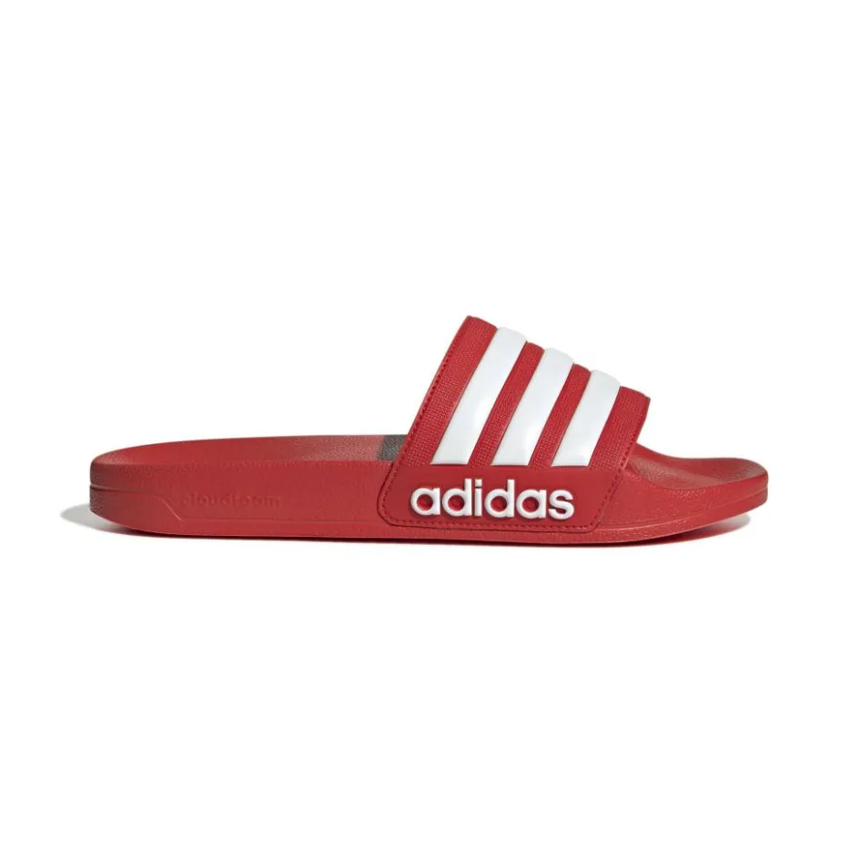 adidas Slippers|Badslippers*Adilette Shower slippers vivid red cloud white