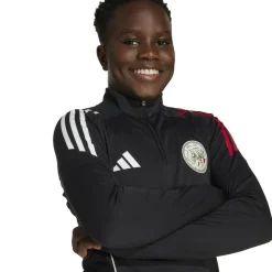 adidas Voetbalkleding*Ajax Tiro 25 trainingsshirt junior black white bold red