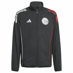 adidas Voetbalkleding*Ajax Tiro 25 trainingsjack junior black white bold red