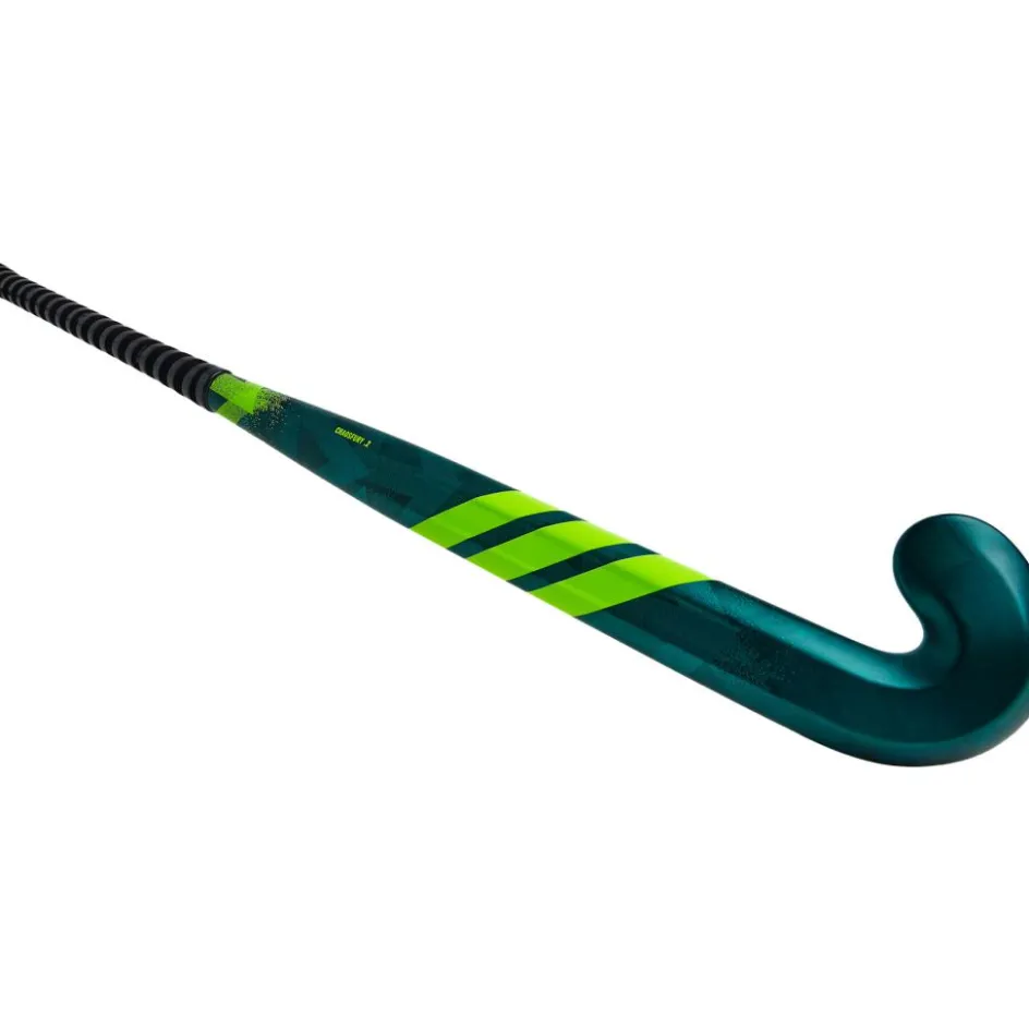 adidas Hockeystick*Chaosfury .2 Ultra Low Bow hockeystick green yellow