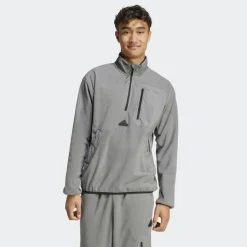 adidas Sport Trui*City Escape Polar fleece sweater heren grey four