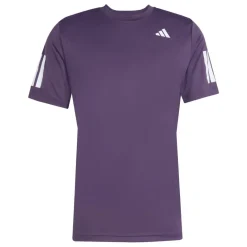 adidas Tenniskleding*Club Climacool 3-Stripes tennisshirt heren  burgundy