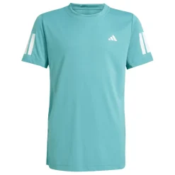 adidas Tenniskleding*Club 3-Stipes tennisshirt junior powder teal