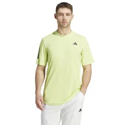 adidas Tenniskleding*Club 3-Stripes tennisshirt heren pulse lime