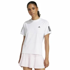adidas Tenniskleding*Club 3-stripes tennisshirt dames white