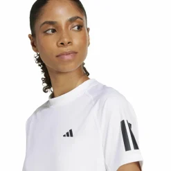 adidas Tenniskleding*Club 3-stripes tennisshirt dames white