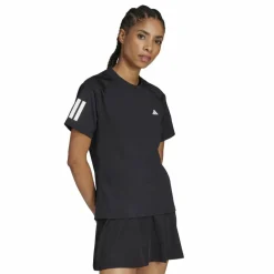 adidas Tenniskleding*Club 3-stripes tennisshirt dames black