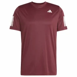 adidas Tenniskleding*Club 3-stripes tennisshirt heren shadow red