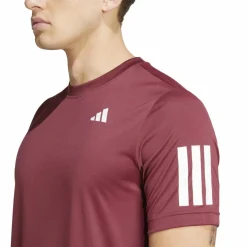 adidas Tenniskleding*Club 3-stripes tennisshirt heren shadow red