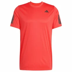 adidas Tenniskleding*Club 3-stripes tennisshirt heren semi lucid red