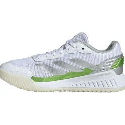 adidas Padelschoenen*Courtquick padelschoenen dames cloud white silver metallic lucid lemon