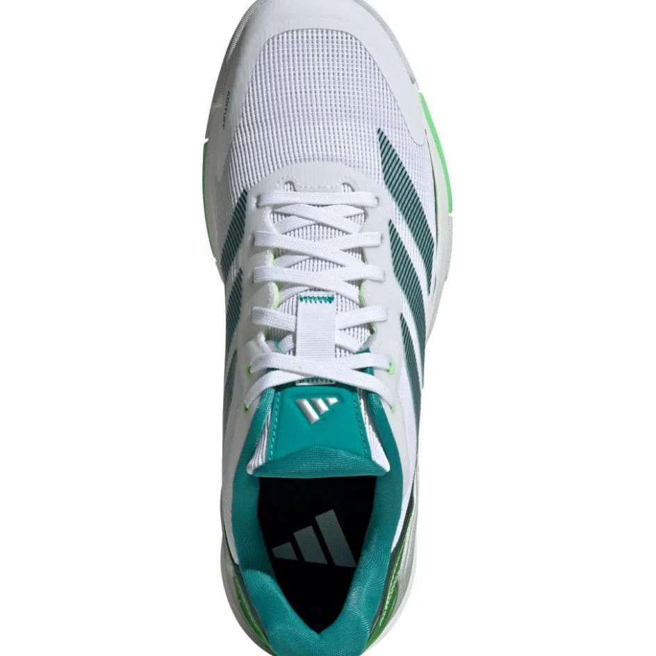 adidas Padelschoenen*Crazyquick padelschoenen heren cloud white aurora ivy lime burst