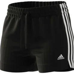 adidas Sportbroek*Essential Slim 3-Stripes short dames black white