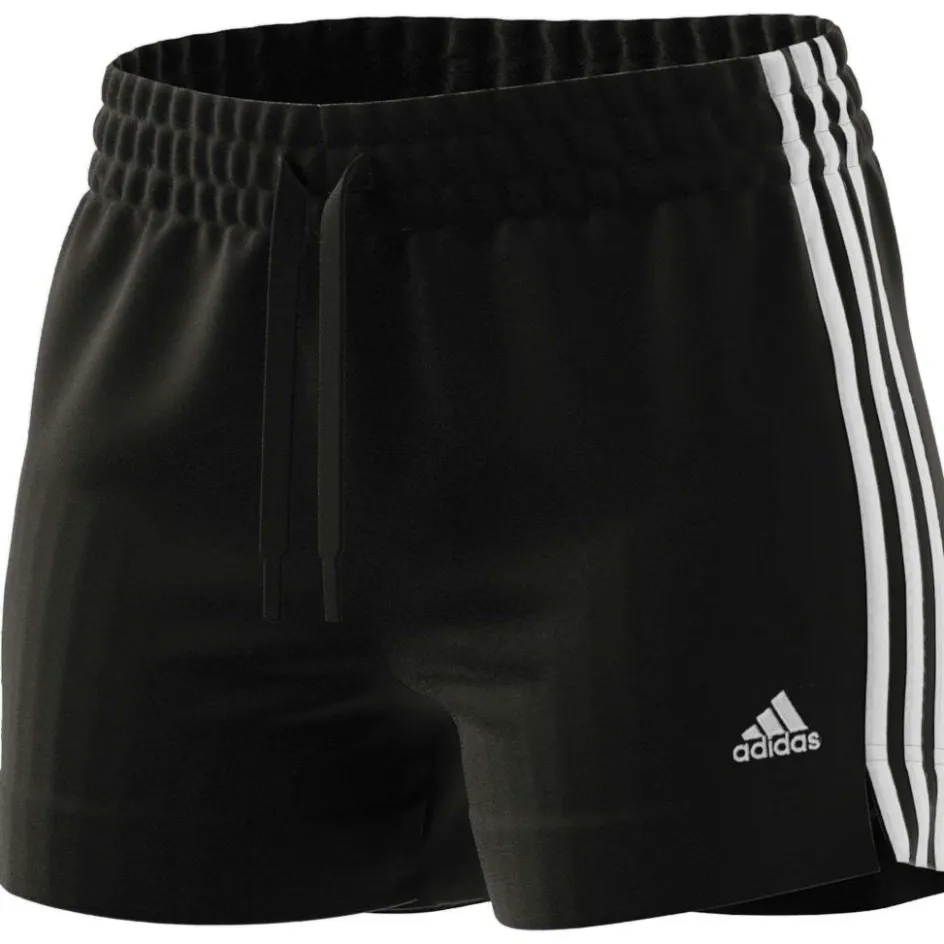 adidas Sportbroek*Essential Slim 3-Stripes short dames black white