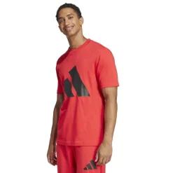 adidas Shirts, Polo's & Blouses*Essentials Big Logo shirt heren pure ruby black