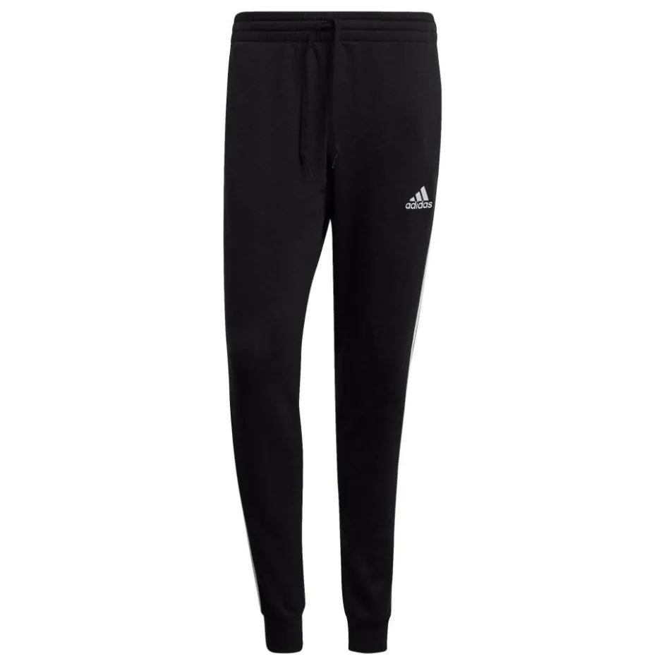 adidas Sportbroek*Essentials Fleece 3-Stripes joggingbroek heren black