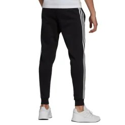 adidas Sportbroek*Essentials Fleece 3-Stripes joggingbroek heren black