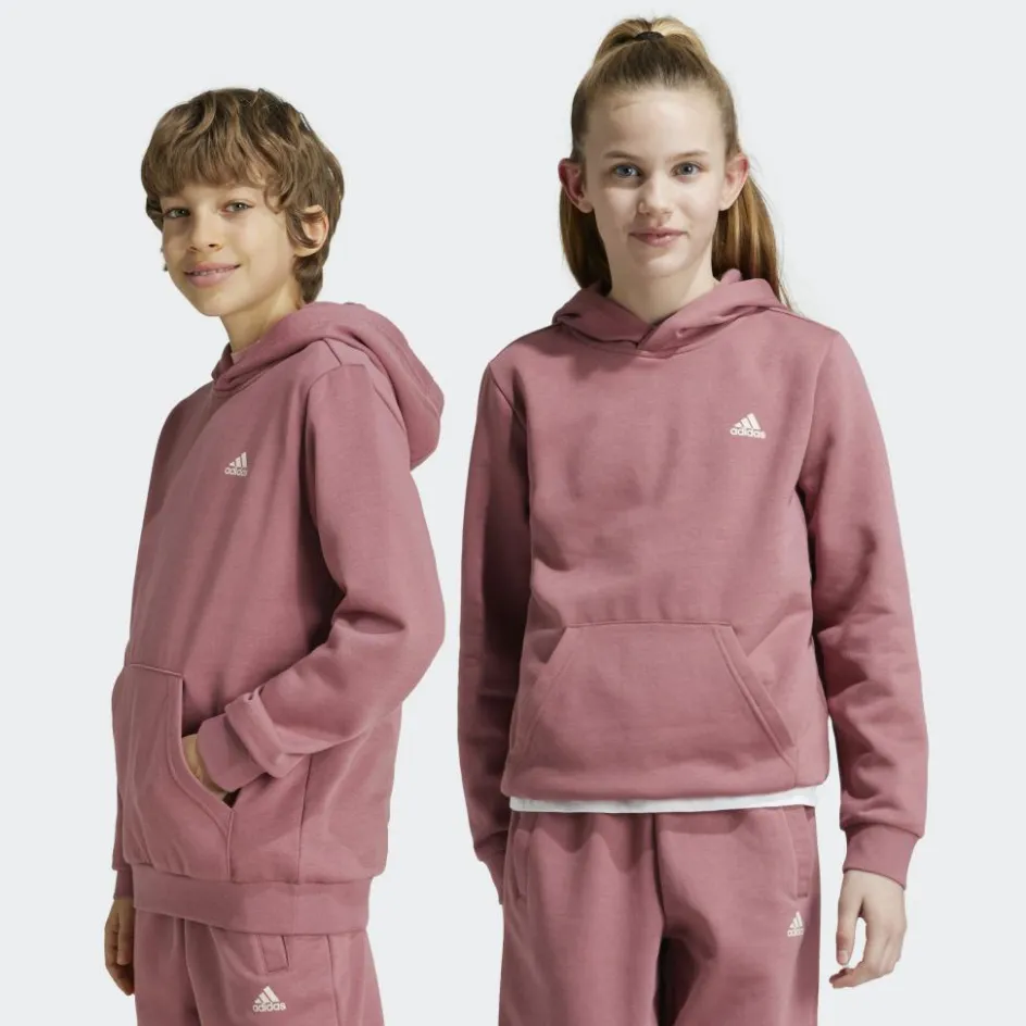 adidas Sport Trui*Essentials Small Logo fleece hoodie junior preloved crimson