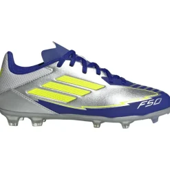 adidas Voetbalschoenen*F50 League Messi FG MG voetbalschoenen junior silver metallic solar yellow lucid blue