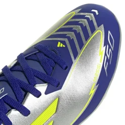 adidas Voetbalschoenen*F50 League Messi FG MG voetbalschoenen junior silver metallic solar yellow lucid blue