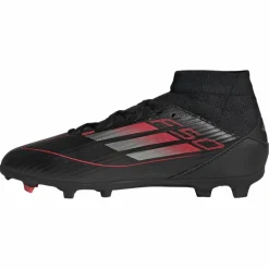 adidas Voetbalschoenen*F50 League Mid FG MG voetbalschoenen junior core black iron metallic lucid red