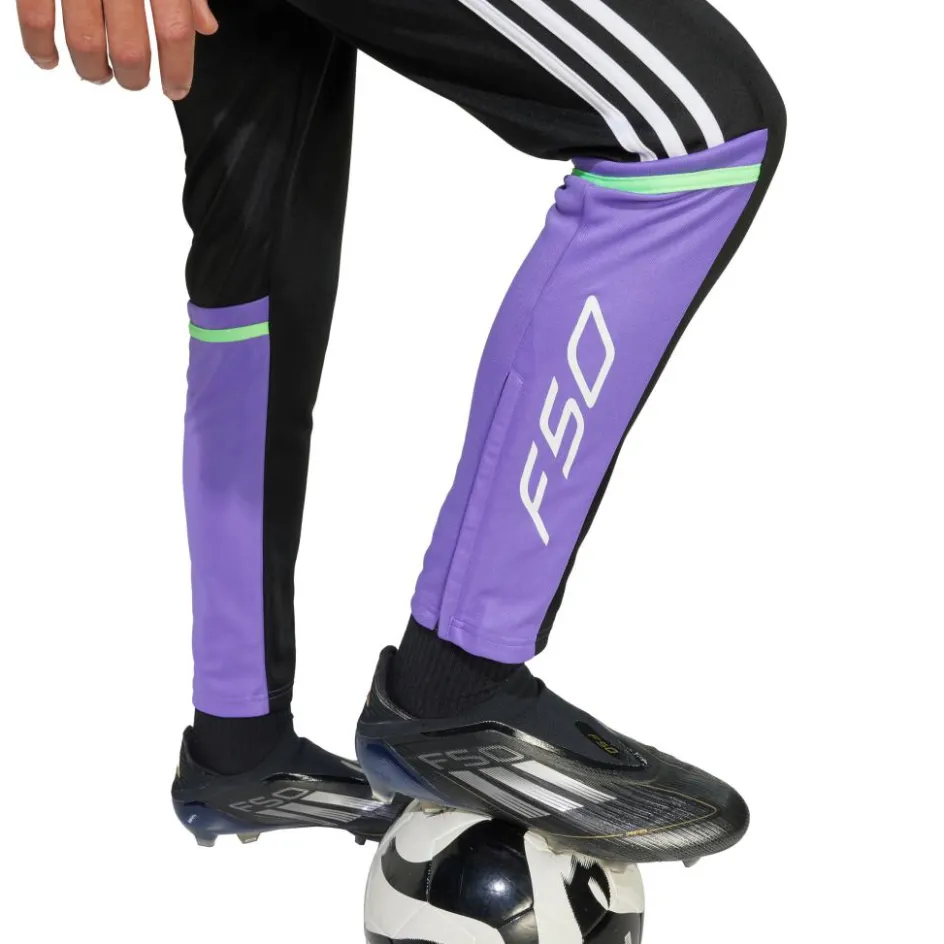 adidas Voetbalkleding*F50 trainingsbroek junior black purple rush