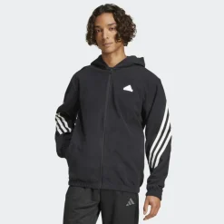 adidas Trainingsjack*Future Icons 3-Stripes Polar fleece trainingsjack black