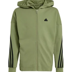 adidas Trainingsjack*Future Icons 3-Stripes trainingsjack junior tent green black