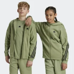 adidas Trainingsjack*Future Icons 3-Stripes trainingsjack junior tent green black