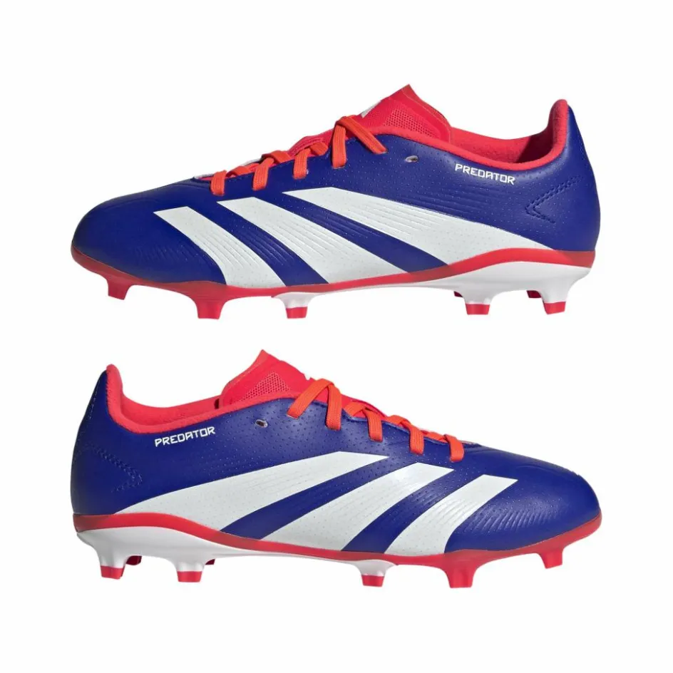 adidas Voetbalschoenen*Predator League FG voetbalschoenen junior lucid blue cloud white solar red