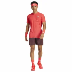 adidas Tenniskleding*Pro FreeLift tennisshirt heren semi lucid red