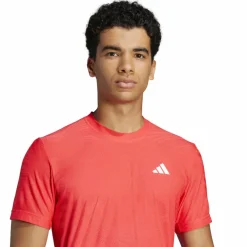 adidas Tenniskleding*Pro FreeLift tennisshirt heren semi lucid red