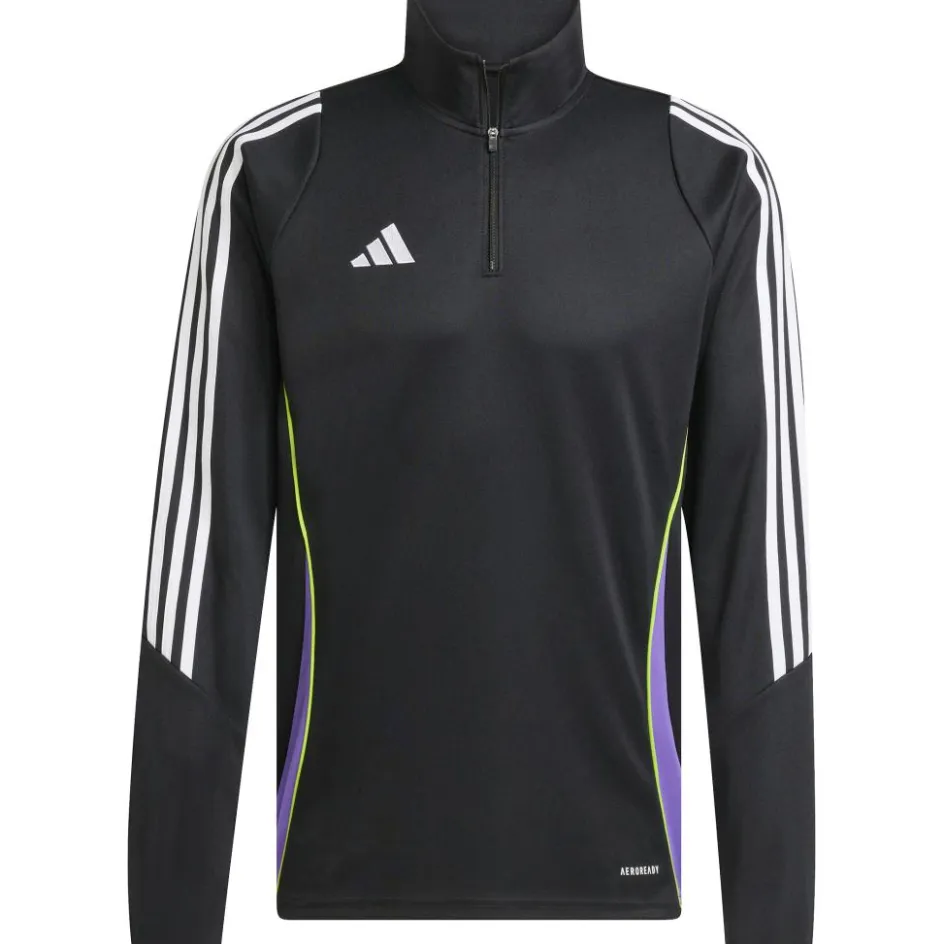 adidas Voetbalkleding*Tiro 24 trainingsjack heren black purple rush