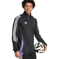 adidas Voetbalkleding*Tiro 24 trainingsjack heren black purple rush