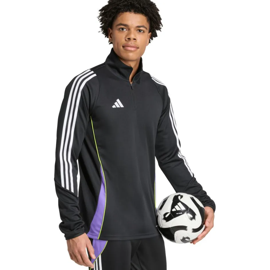 adidas Voetbalkleding*Tiro 24 trainingsjack heren black purple rush