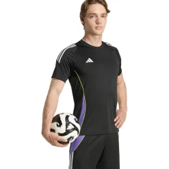 adidas Voetbalkleding*Tiro 24 voetbalshirt heren black purple rush