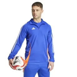 adidas Voetbalkleding*Tiro trainingsshirt heren 24 lucid blue white app solar red