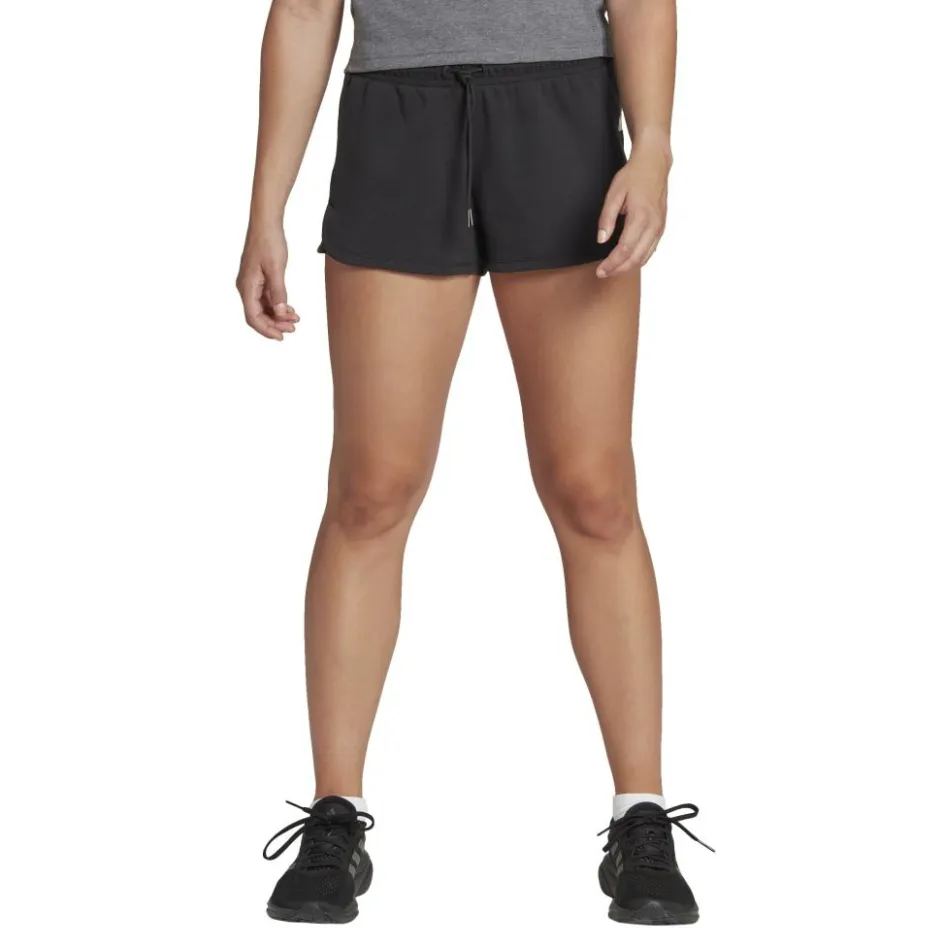 adidas Sportbroek*Train Essentials Cotton 3-Stripes short dames black