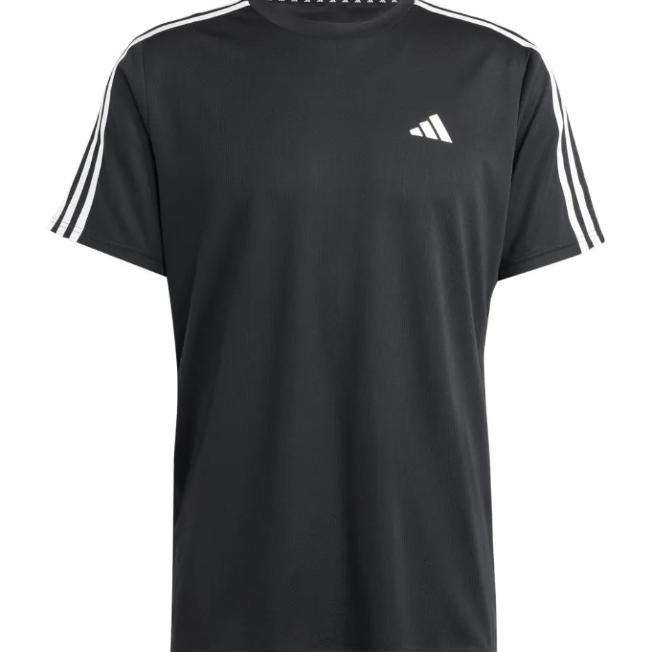 adidas Sportshirt*Train Essentials 3-Stripes shirt heren black white