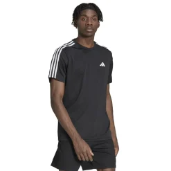 adidas Sportshirt*Train Essentials 3-Stripes shirt heren black white