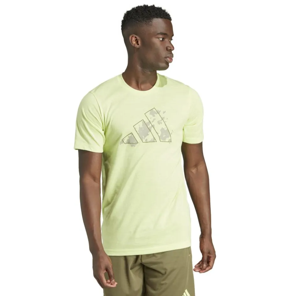 adidas Sportshirt*Train Essentials Seasonal shirt heren pulse lime silver pebble