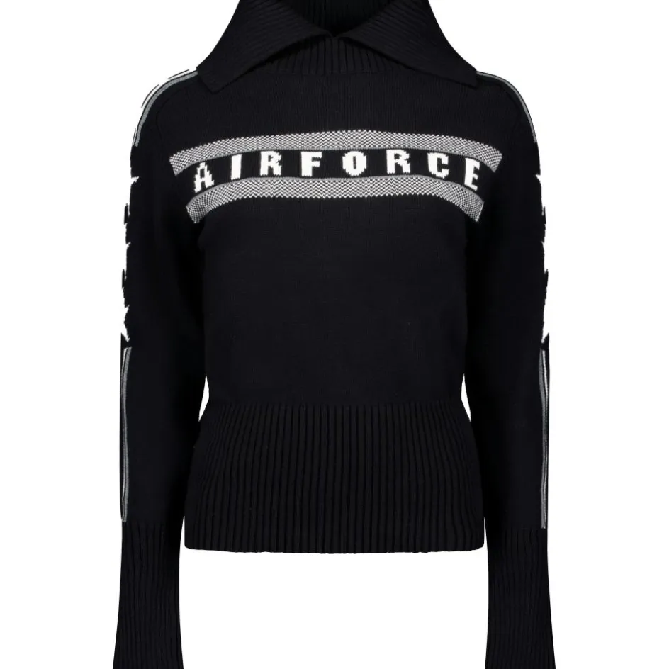 Airforce Ski Truien|Wintersport*Eldora Mountain Knit sweater dames true black