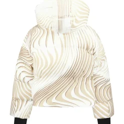 Airforce Ski Jassen|Wintersport*Sun Peaks Moiré winterjas dames white beige mist
