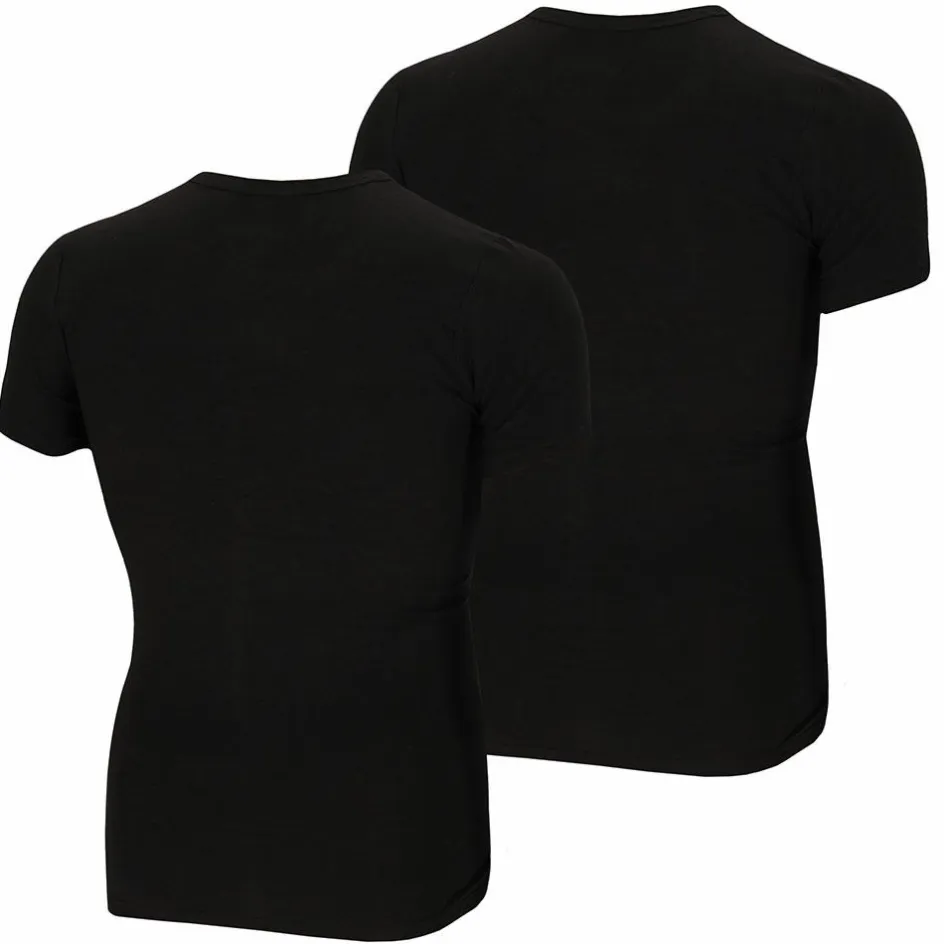 Apollo Sportondergoed*Bamboo O-hals shirt heren black 2-pack
