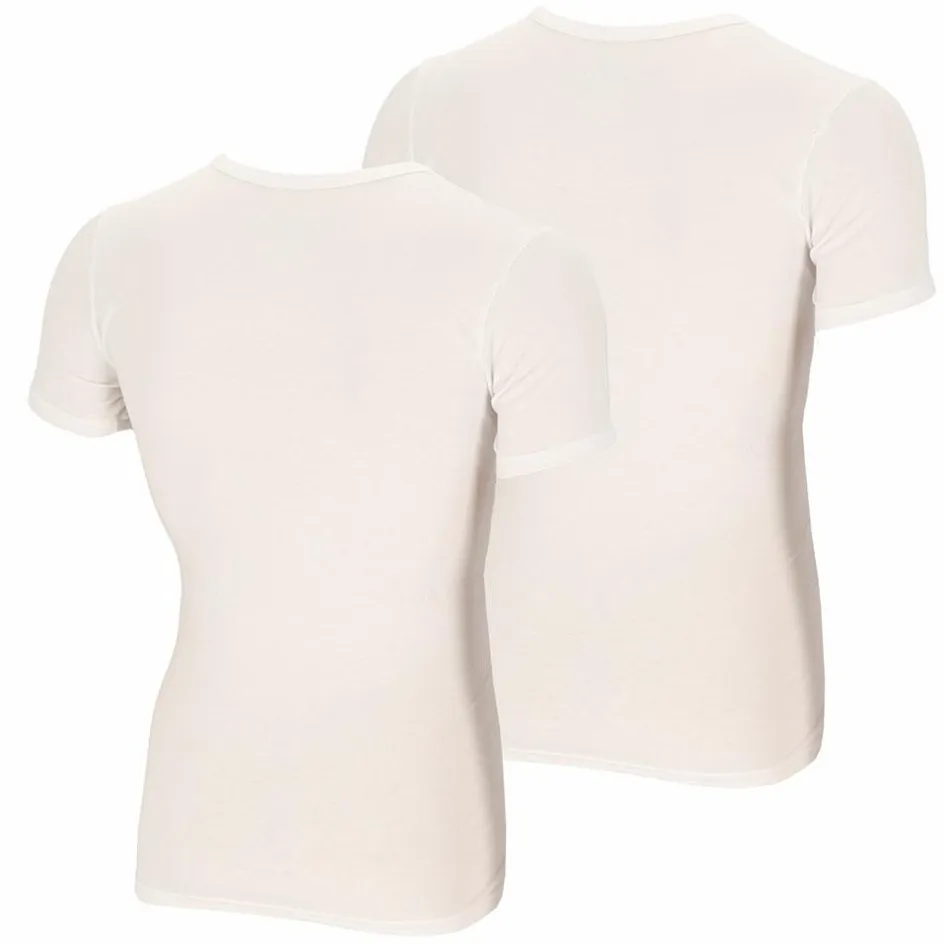 Apollo Sportondergoed*Bamboo O-hals shirt heren white 2-pack